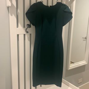 Calvin Klein elegant dark green dress